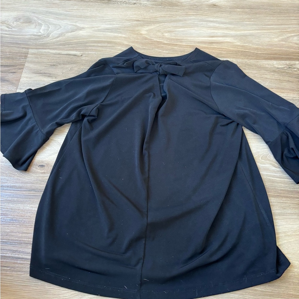 clara sun woo XS bell sleeve bow blouse!